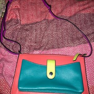 RFTD New York Multicolor Bag Real Leather
